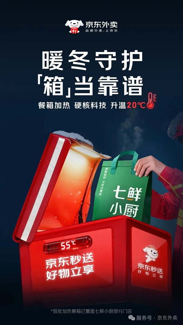 点外卖能看到实时温度！京东外卖上线加热餐